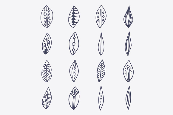 Hand Drawn Nature Elements in Graphics - product preview 1