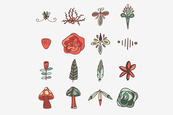 Hand Drawn Nature Elements in Graphics - product preview 4