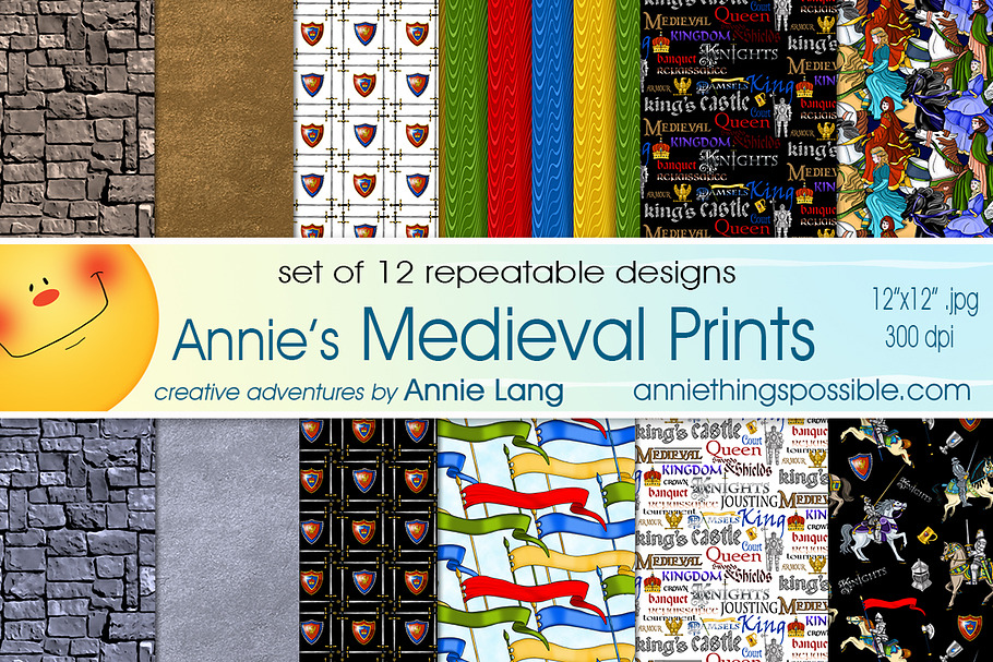 Annie's Medieval Prints in Patterns - product preview 8