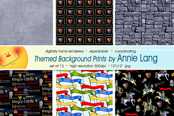 Annie's Medieval Prints in Patterns - product preview 1