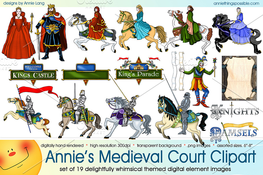 Annie's Medieval Court Clipart