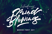 Mind Blowing 3 Brush Font Set 40%OFF