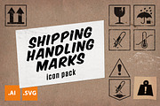 Travel Wise Shipping Labels Icon Set