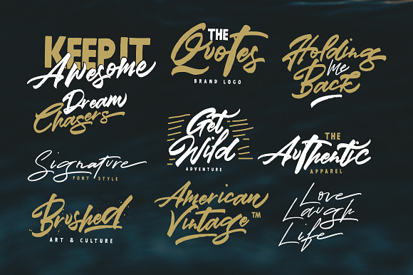 Mind Blowing 3 Brush Font Set 40%OFF in Script Fonts - product preview 4
