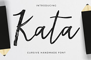 Kata!- cursive handmade font