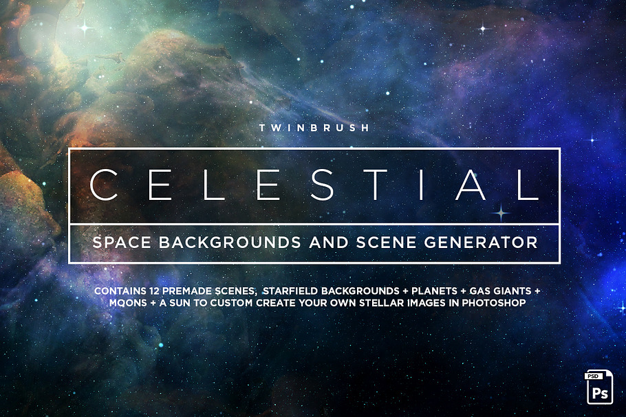 Celestial - Space Backgrounds Pack in Graphics - product preview 8