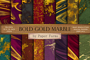 Bold Gold Marble digital paper