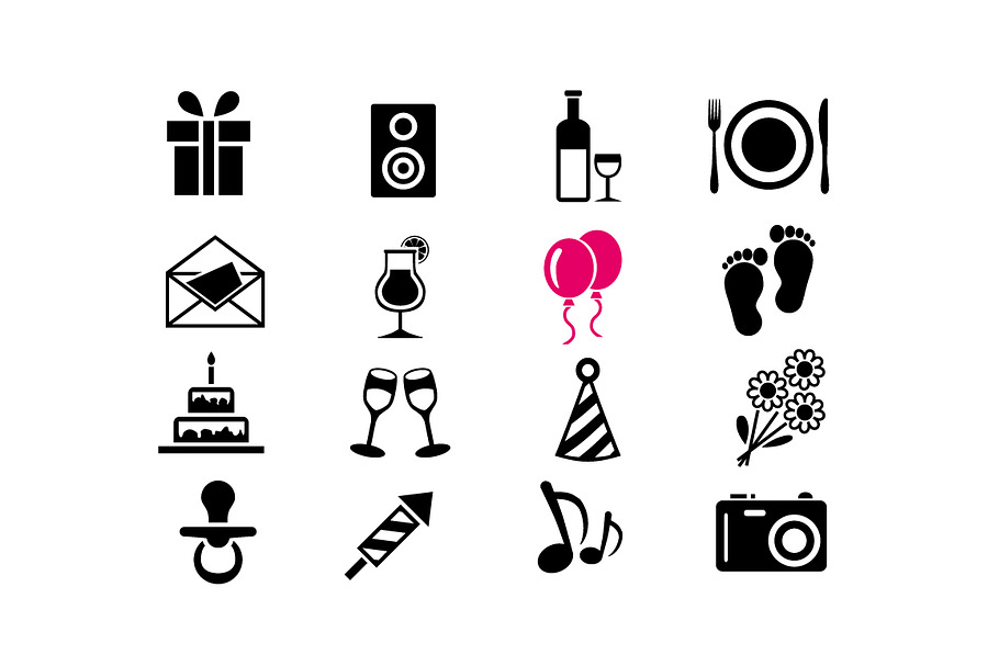 BIRTHDAY - vector icons in Birthday Icons - product preview 8