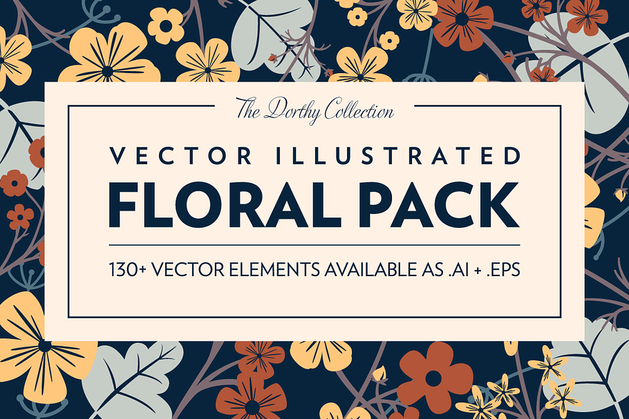 Vector Illustrated Floral Pack