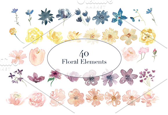 May Flowers Design Set - 50% OFF in Illustrations - product preview 2