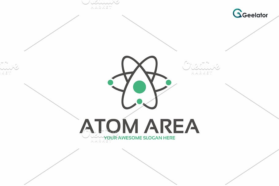 Letter A - Atom Area Logo Template in Logo Templates - product preview 8