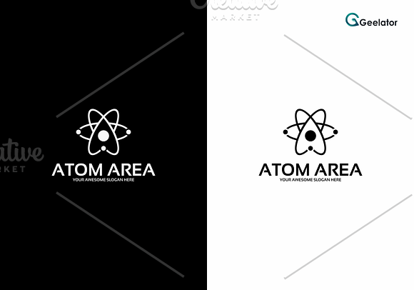 Letter A - Atom Area Logo Template in Logo Templates - product preview 1