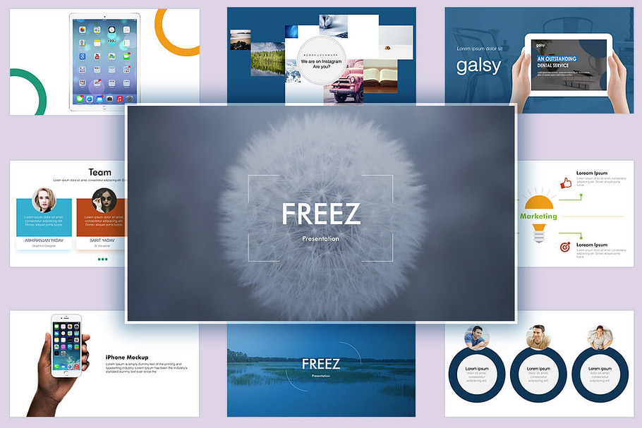 Freez PowerPoint Presentation  in PowerPoint Templates - product preview 8