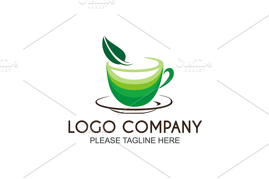 Green Tea Logo in Logo Templates - product preview 8