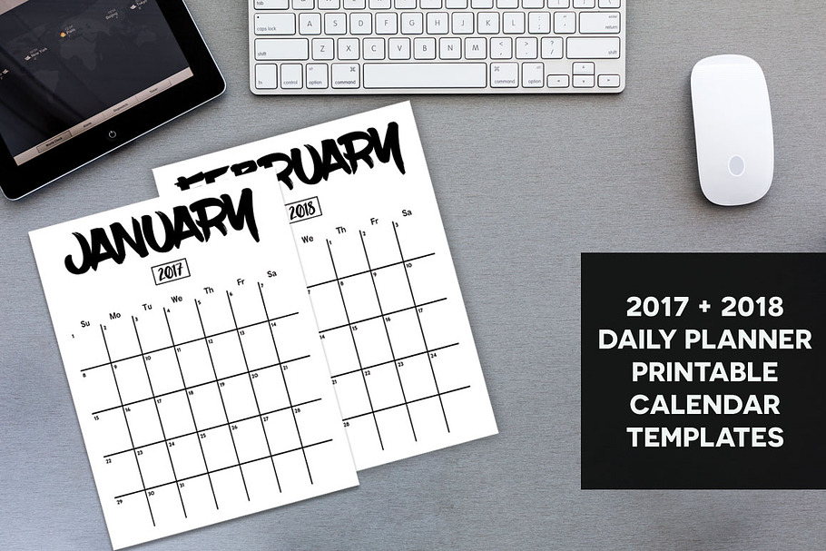 Planner Calendar 2017 & 2018