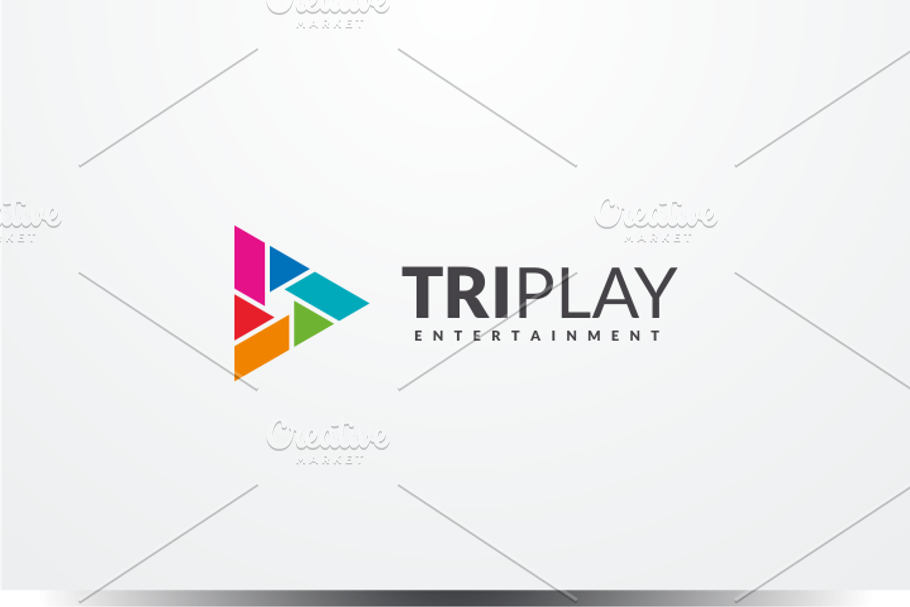 Triangle Play Logo in Logo Templates - product preview 8