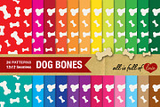 24 Dog Bone Background Textures
