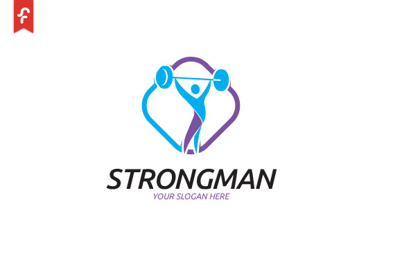 Strong Man Logo Creative Logo Templates Creative Market