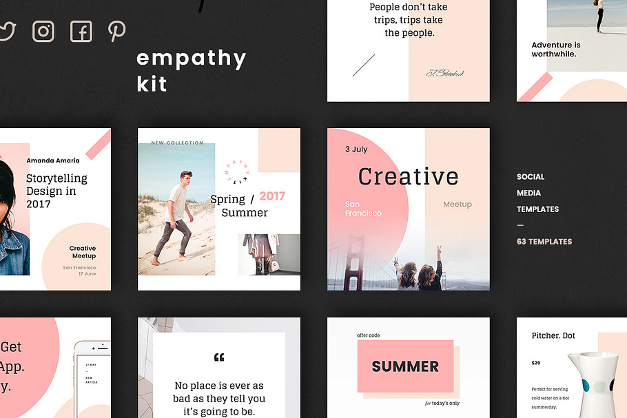 Empathy Social Media Kit in Instagram Templates - product preview 8