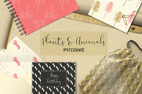Plants And Animals patterns in Patterns - product preview 2