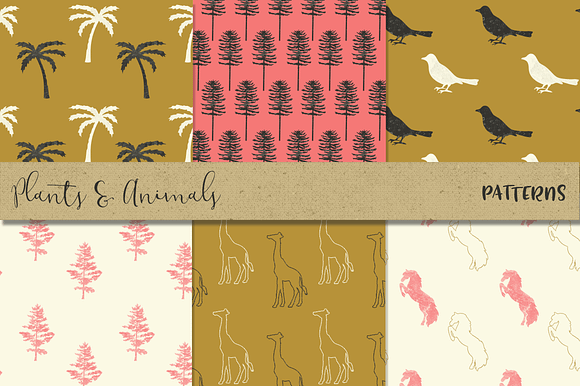 Plants And Animals patterns in Patterns - product preview 3