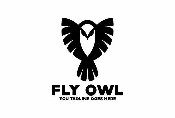 Fly Owl in Logo Templates - product preview 1