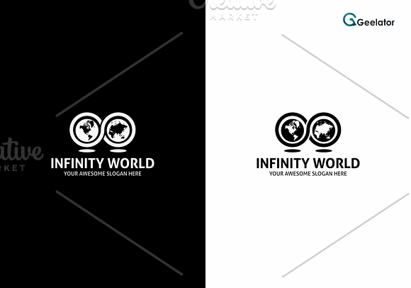 Infinity World Logo Template in Logo Templates - product preview 1