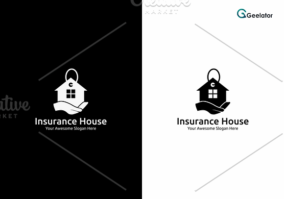 Insurance House Logo Template in Logo Templates - product preview 1