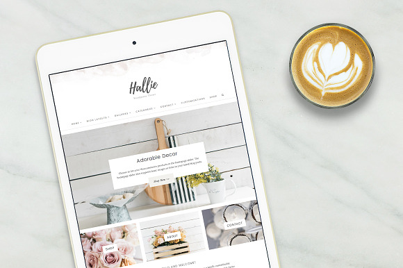 The Hallie Pro Wordpress Theme in WordPress Blog Themes - product preview 1