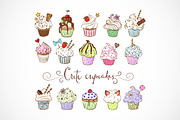 Doodle cupcakes