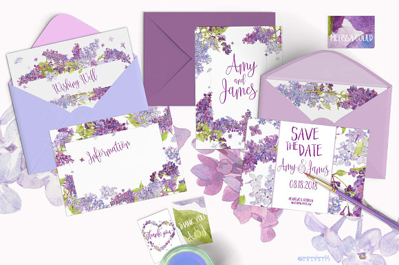 Lovely Lilacs-Design Pack! in Illustrations - product preview 2