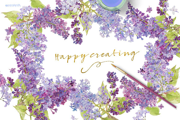 Lovely Lilacs-Design Pack! in Illustrations - product preview 6