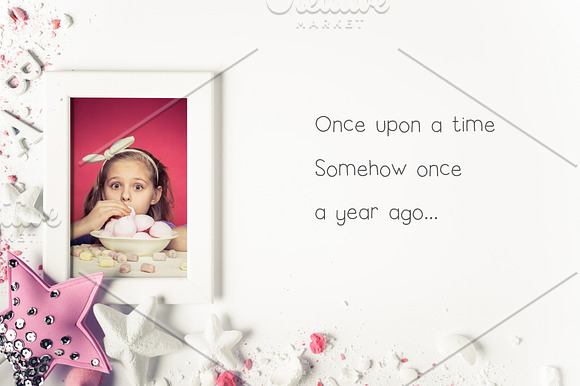 Kids yearbook mockup.#Girls in Product Mockups - product preview 3