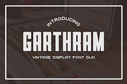 Garthram Font Duo + Vintage Logos