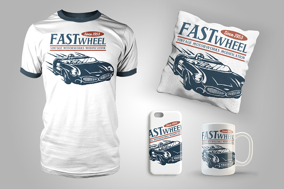 Vintage Racer Speed in Illustrations - product preview 2