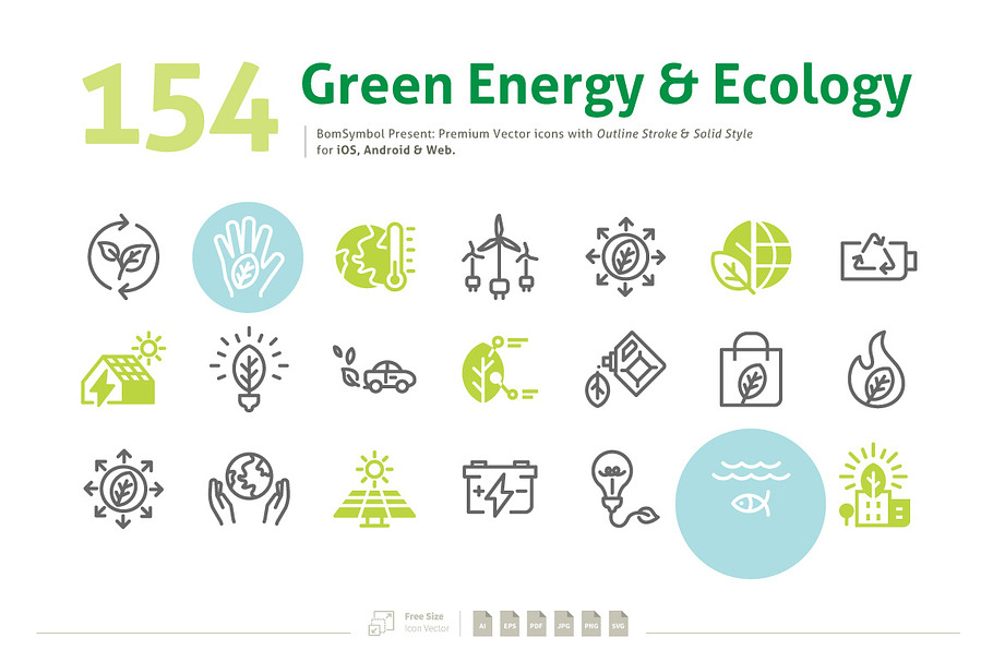 Green Energy & Ecology in Cool Icons - product preview 8