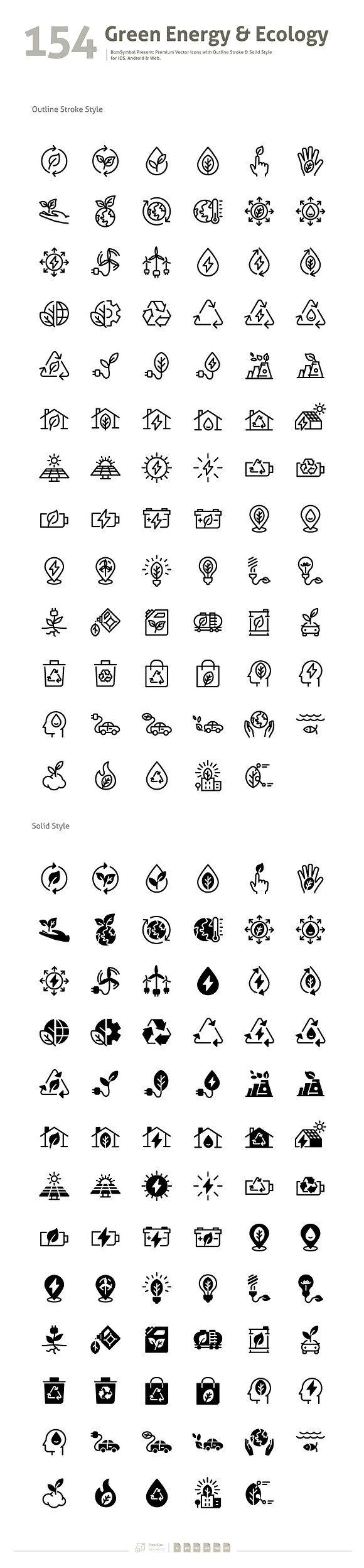 Green Energy & Ecology in Cool Icons - product preview 1