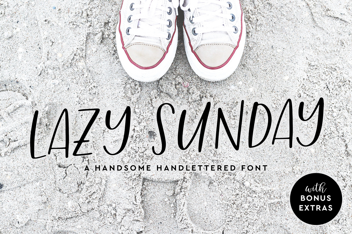 Lazy Sunday Font in Sans-Serif Fonts - product preview 8