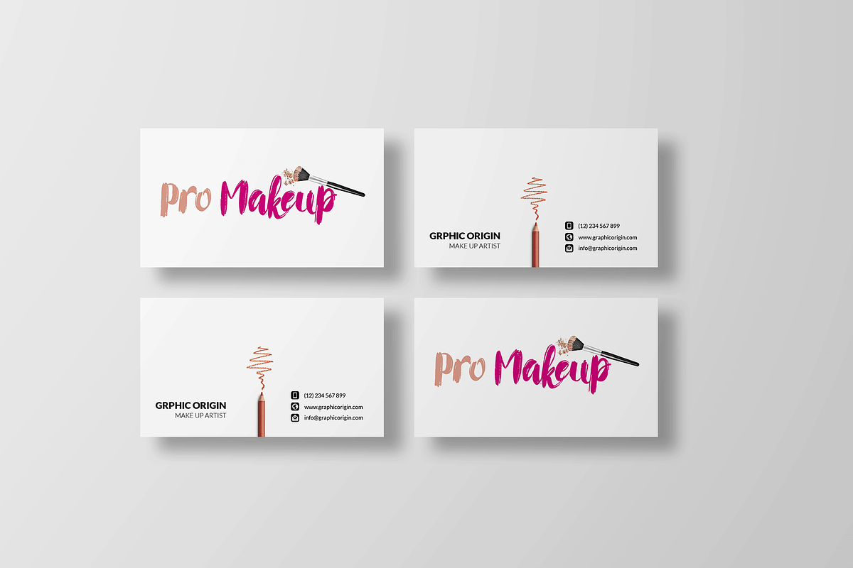 MakeUp Business card  in Business Card Templates - product preview 8