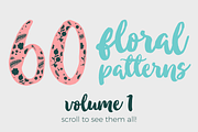 60 Floral Vector Patterns vol. 1