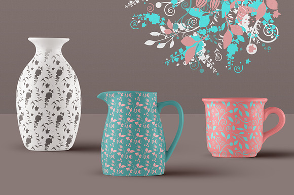 60 Floral Vector Patterns vol. 1 in Patterns - product preview 3