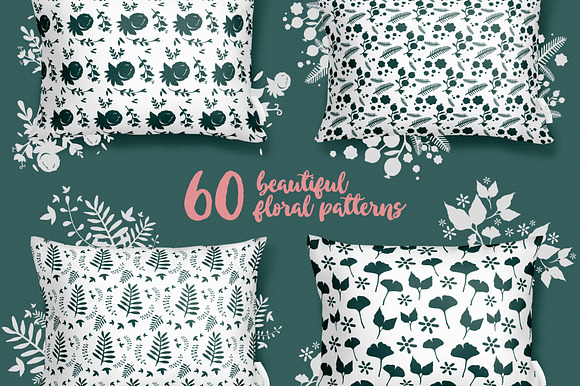 60 Floral Vector Patterns vol. 1 in Patterns - product preview 4