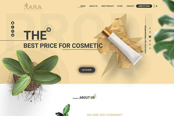 Xara Cosmetic Web Template 