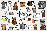 Coffee & Tea Shop Illustrations