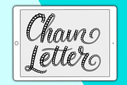 Chain Letter Procreate brush