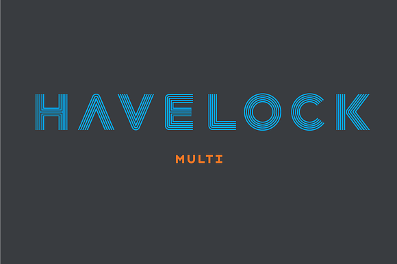 Havelock Multiline in Military Fonts - product preview 2