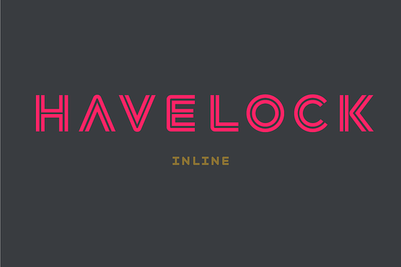 Havelock Inline in Military Fonts - product preview 2