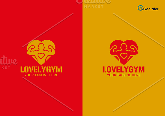 Lovely Gym Logo Template in Logo Templates - product preview 1