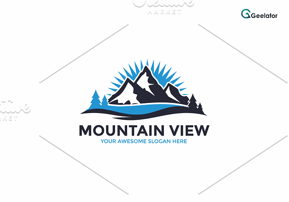 Mountain View Logo Template in Logo Templates - product preview 1