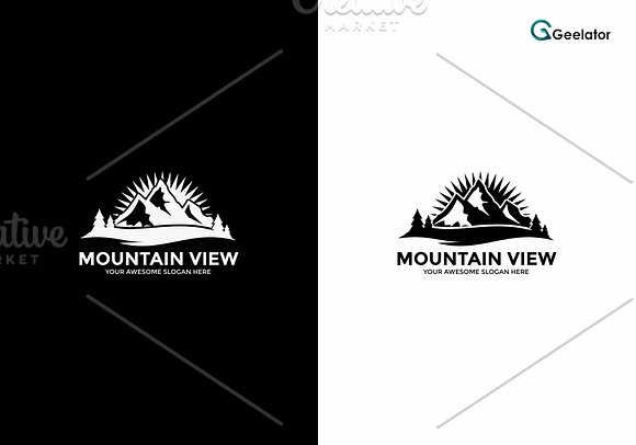 Mountain View Logo Template in Logo Templates - product preview 2